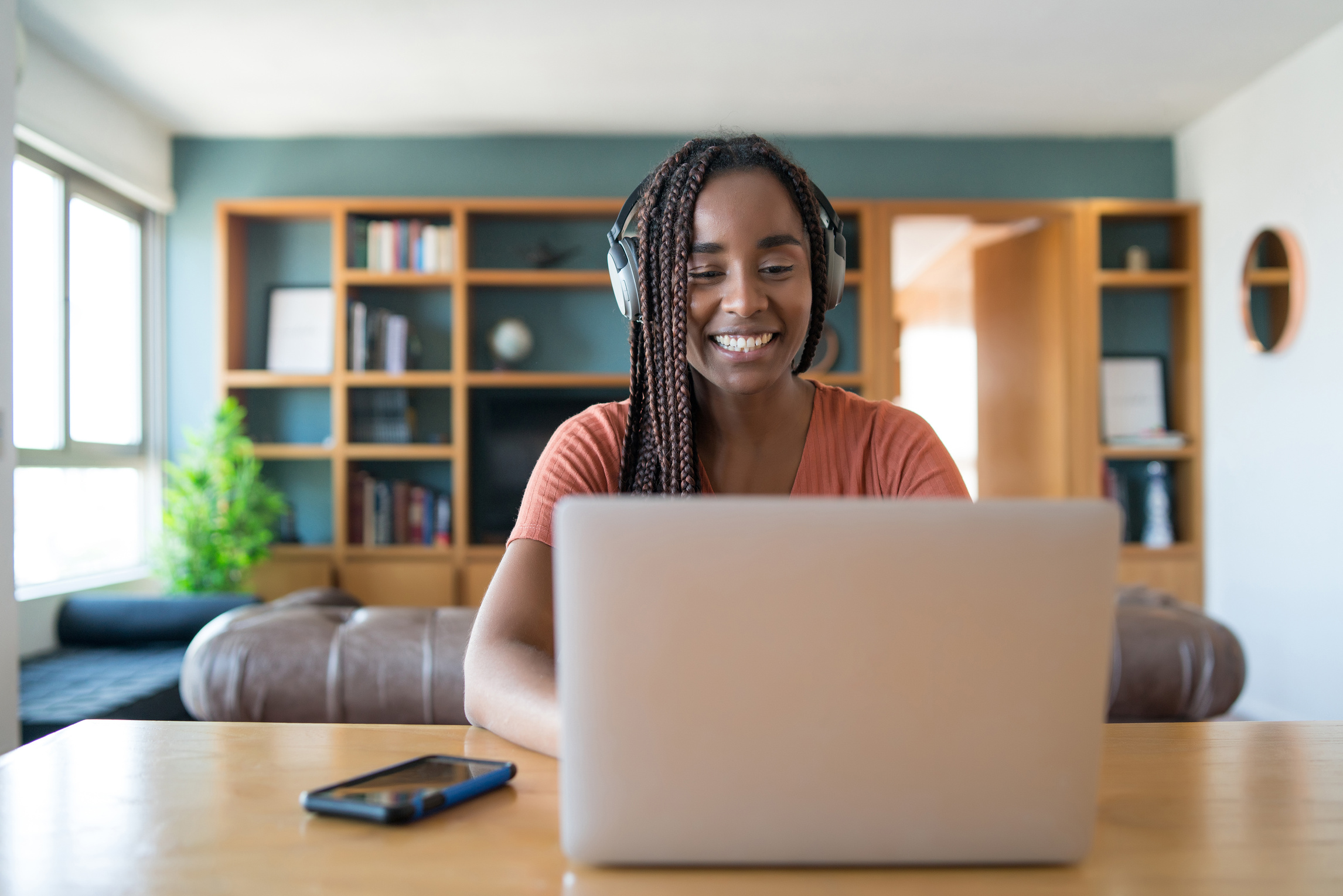 Woman Working from Home.